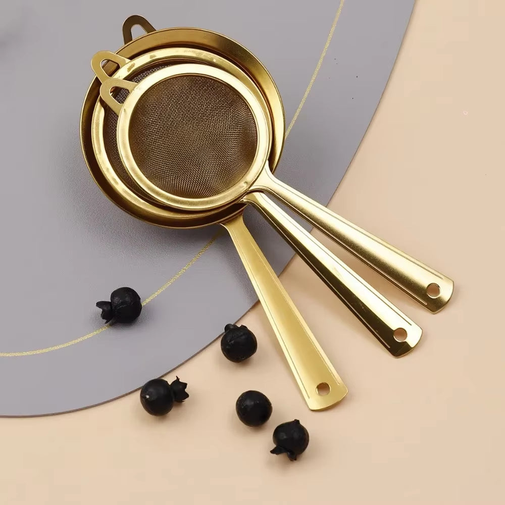 New Stainless Steel Matcha Sifter Very Fine Mesh Easy to Clean Fine Mesh Strainer Rust-Proof Small Food Sifters for Kitchen