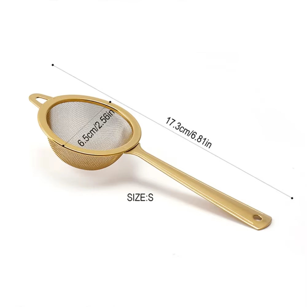 New Stainless Steel Matcha Sifter Very Fine Mesh Easy to Clean Fine Mesh Strainer Rust-Proof Small Food Sifters for Kitchen