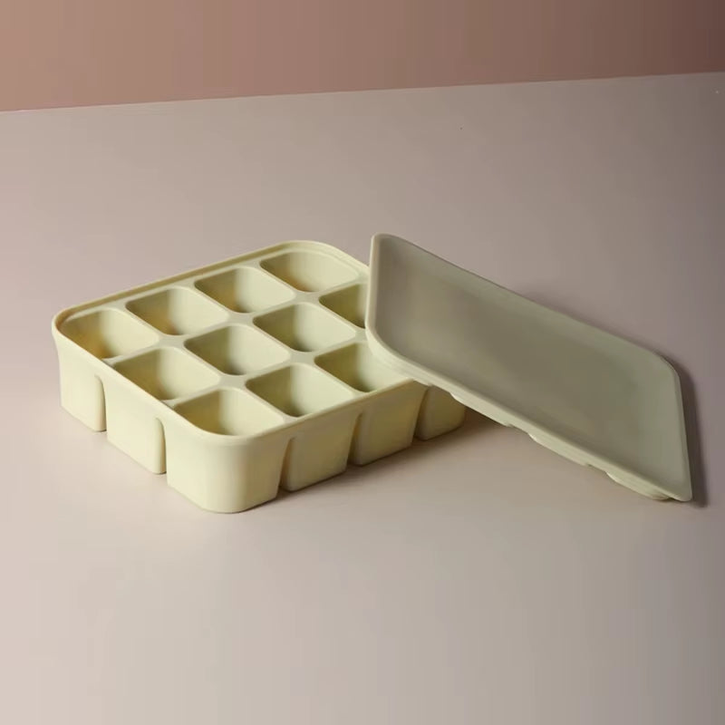 12 Grid Ice Cube Mold Silicone Ice Cube Tray Square Tray Mould Easy Release Silicone Ice Cube Forms Bar Kitchen Accessories