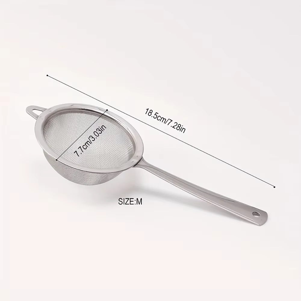 New Stainless Steel Matcha Sifter Very Fine Mesh Easy to Clean Fine Mesh Strainer Rust-Proof Small Food Sifters for Kitchen