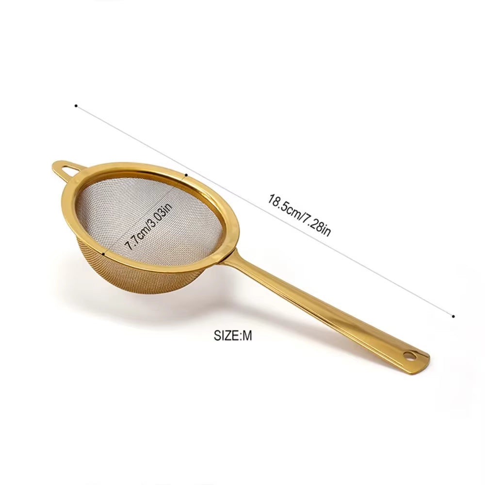 New Stainless Steel Matcha Sifter Very Fine Mesh Easy to Clean Fine Mesh Strainer Rust-Proof Small Food Sifters for Kitchen