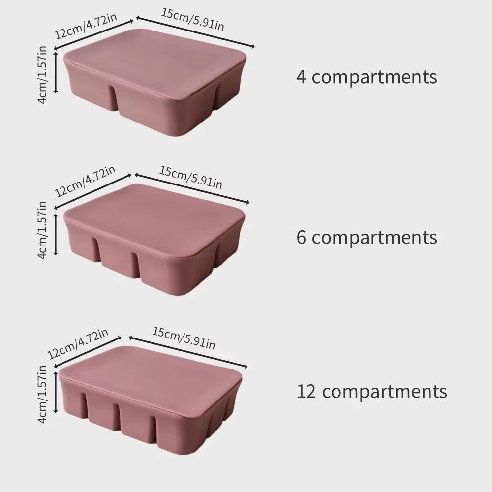 12 Grid Ice Cube Mold Silicone Ice Cube Tray Square Tray Mould Easy Release Silicone Ice Cube Forms Bar Kitchen Accessories