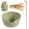 4Pcs Japanese Matcha Set with Ceramic Bowl Bamboo Matcha Whisk and Tea Scoop for Tea Lovers Gifts Tea-Making Tools Accessories
