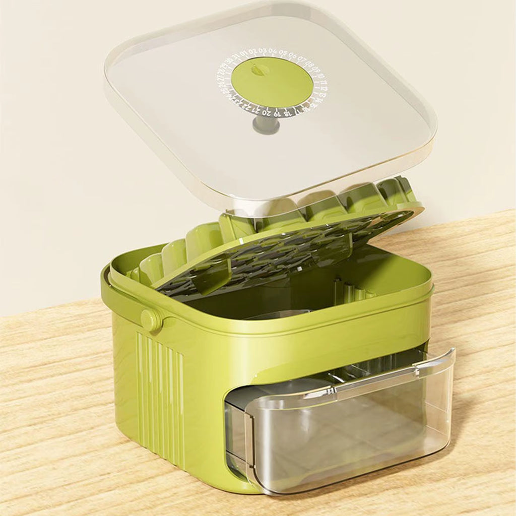 Ice Mold Tray Press Ice Tray Bucket 25-Grid Ice Block Maker Tray Ice Cubes Mold Ice Maker Square Ice Tray Mould with Container