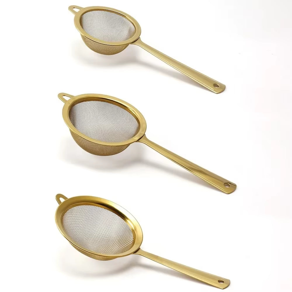 New Stainless Steel Matcha Sifter Very Fine Mesh Easy to Clean Fine Mesh Strainer Rust-Proof Small Food Sifters for Kitchen