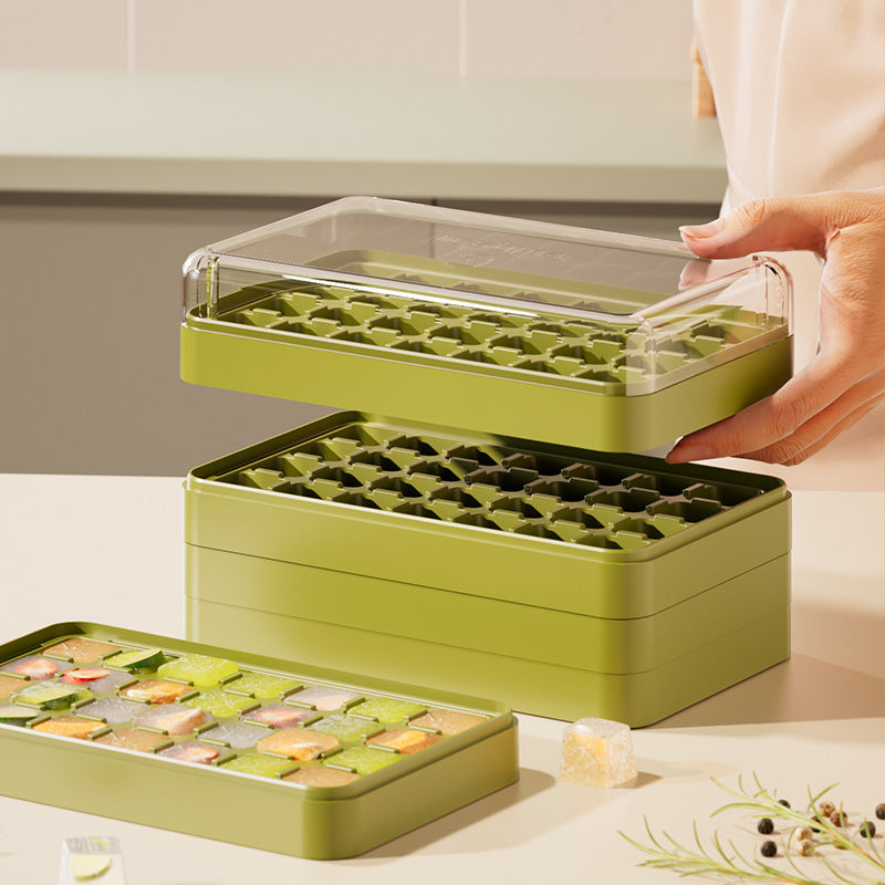 Household Press Mini Ice Tray Ice Cube Mold