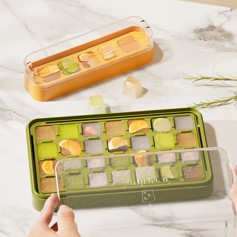 Household Press Mini Ice Tray Ice Cube Mold