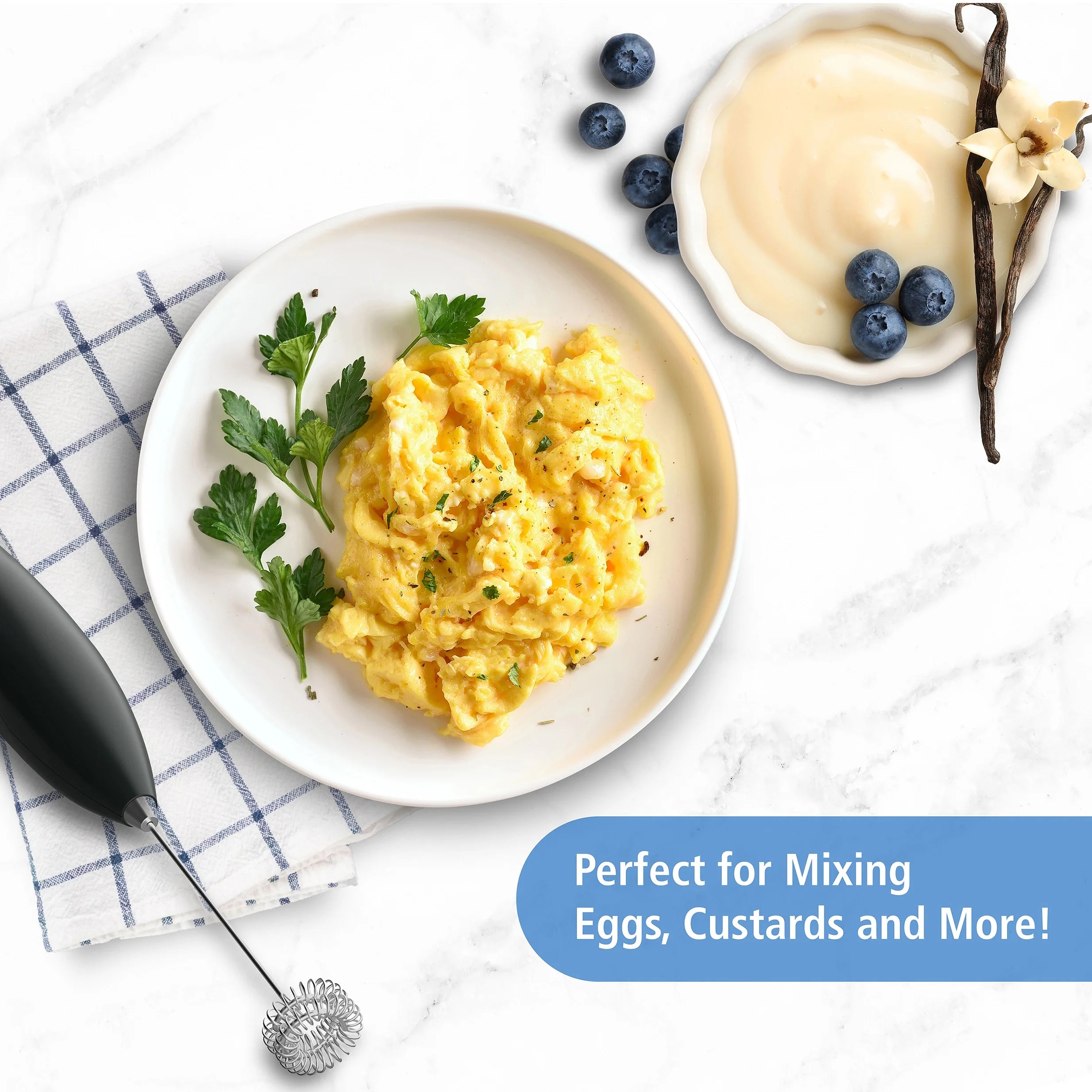 Milk Frother, Battery-Powered Handheld Milk Frother Wand