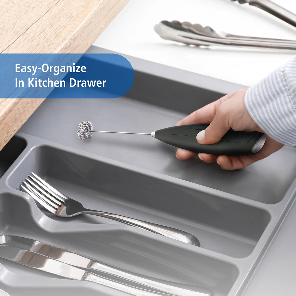 Milk Frother, Battery-Powered Handheld Milk Frother Wand