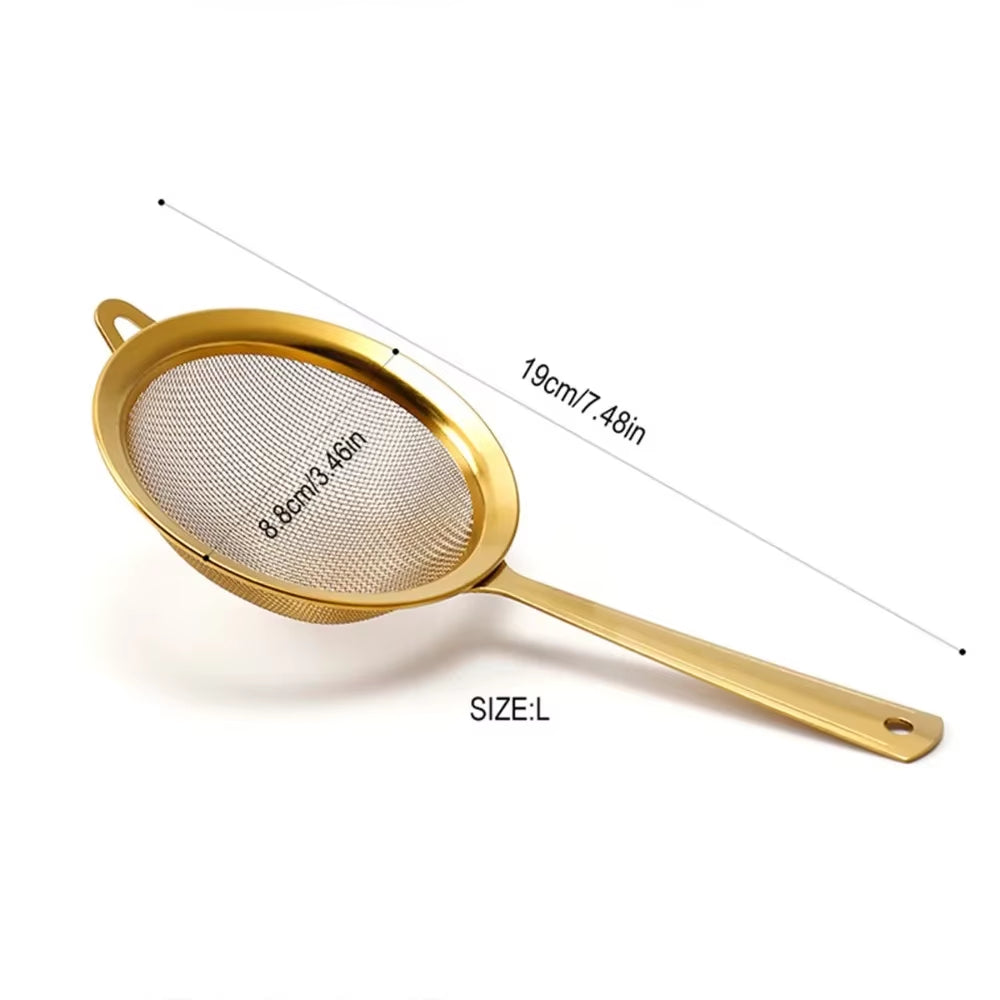 New Stainless Steel Matcha Sifter Very Fine Mesh Easy to Clean Fine Mesh Strainer Rust-Proof Small Food Sifters for Kitchen