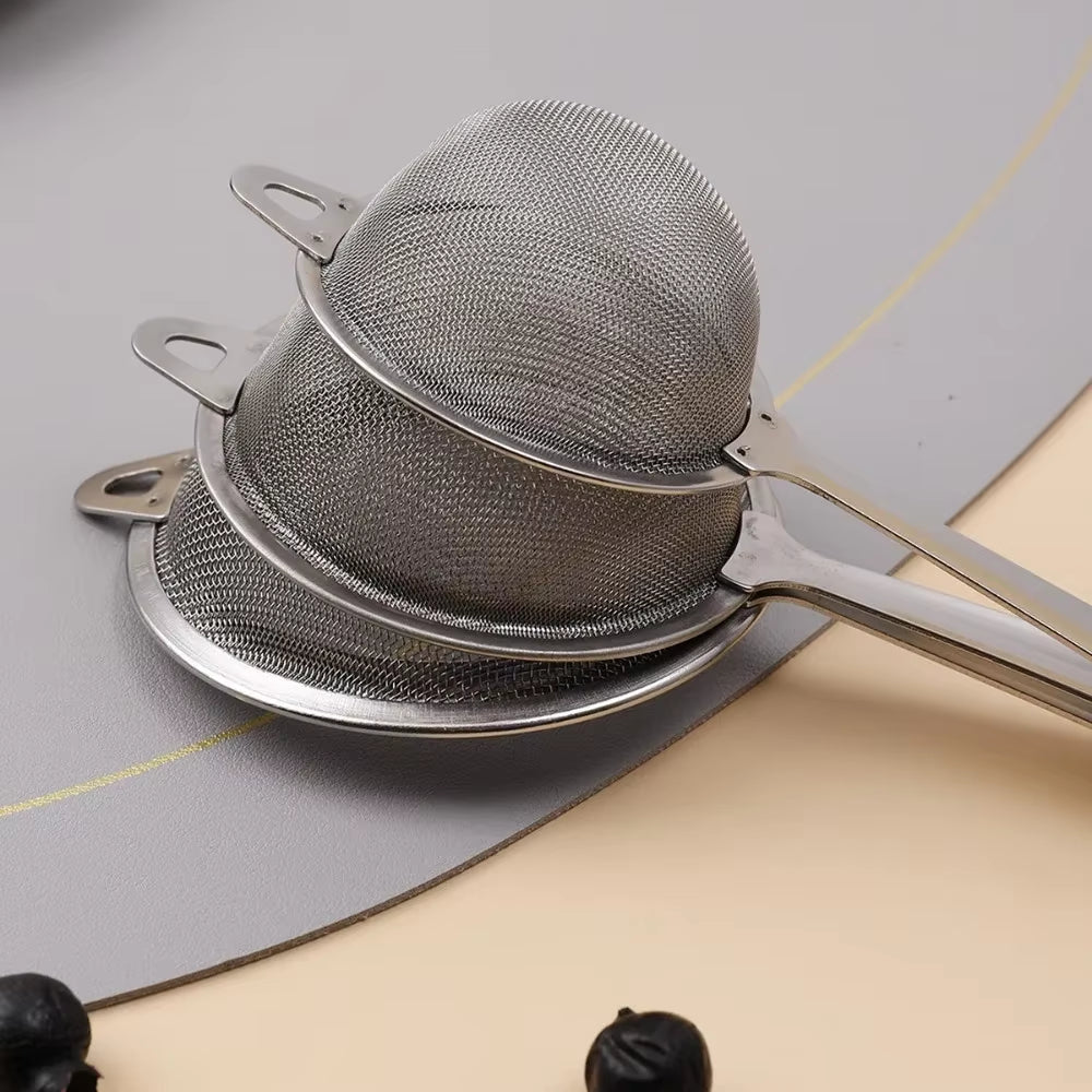 New Stainless Steel Matcha Sifter Very Fine Mesh Easy to Clean Fine Mesh Strainer Rust-Proof Small Food Sifters for Kitchen