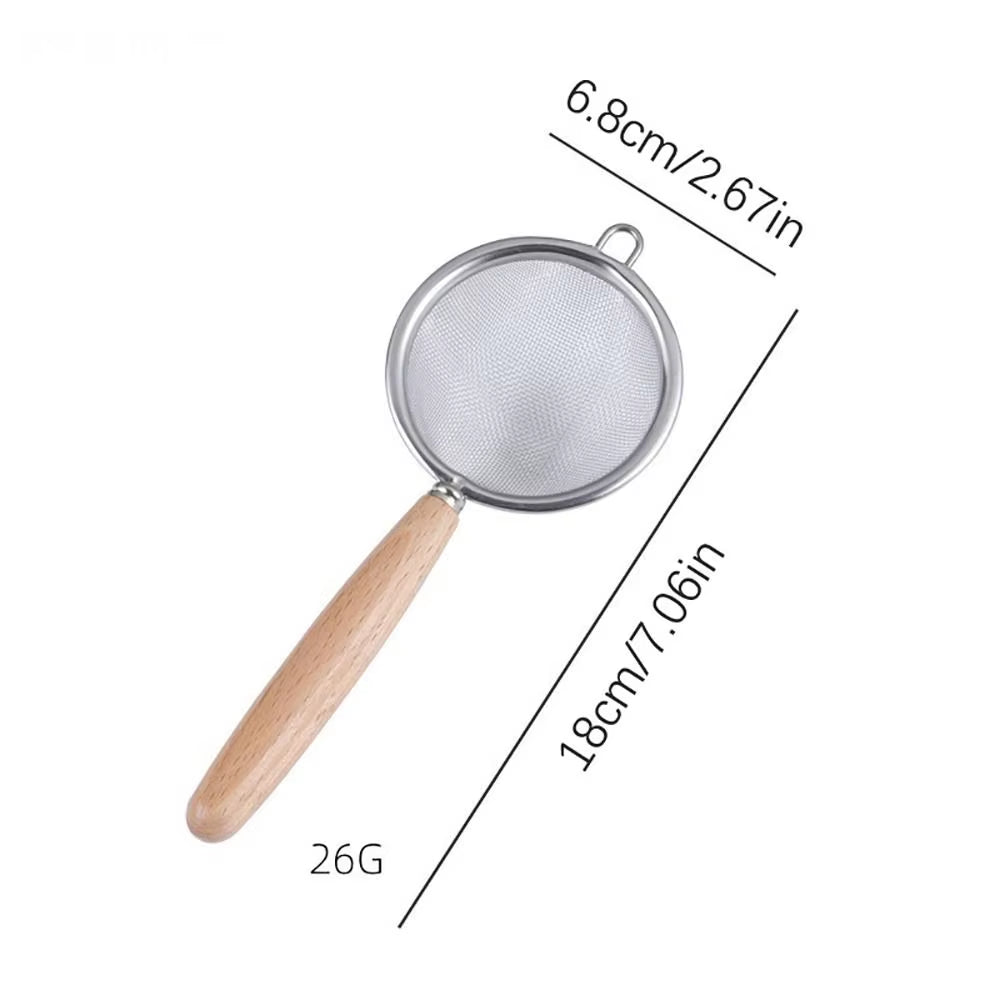 New Stainless Steel Matcha Sifter Very Fine Mesh Easy to Clean Fine Mesh Strainer Rust-Proof Small Food Sifters for Kitchen