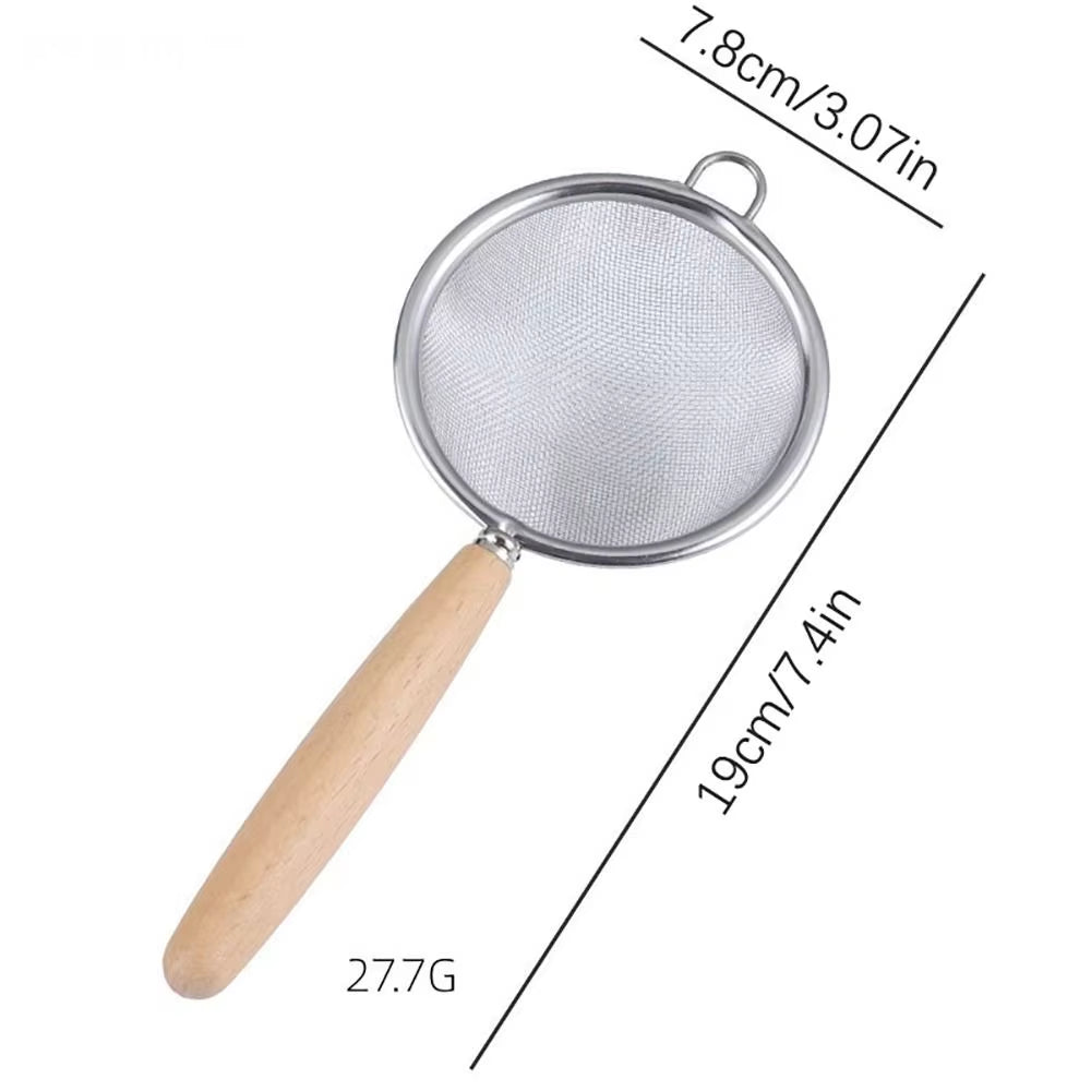 New Stainless Steel Matcha Sifter Very Fine Mesh Easy to Clean Fine Mesh Strainer Rust-Proof Small Food Sifters for Kitchen